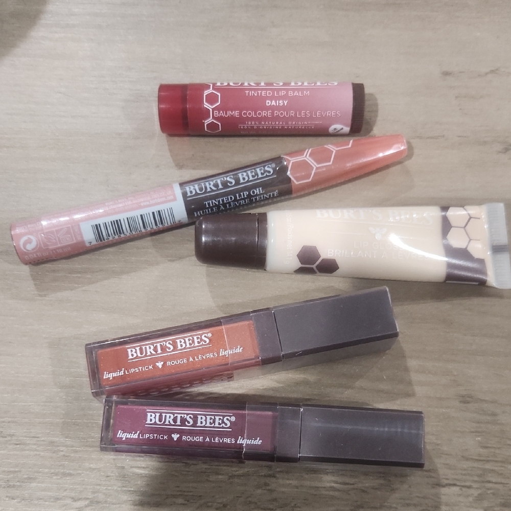 Burt's Bees Lip Collection - Red, Pink, Cream